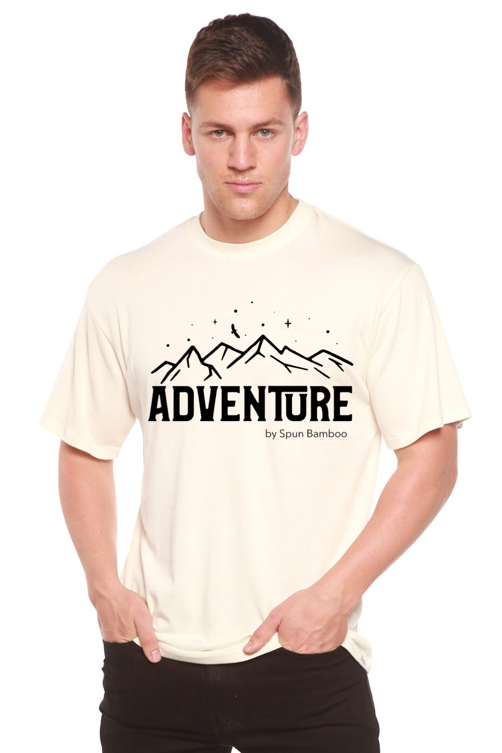Spun Bamboo Men's Adventure Printed Bamboo Viscose & Organic Cotton T-Shirt