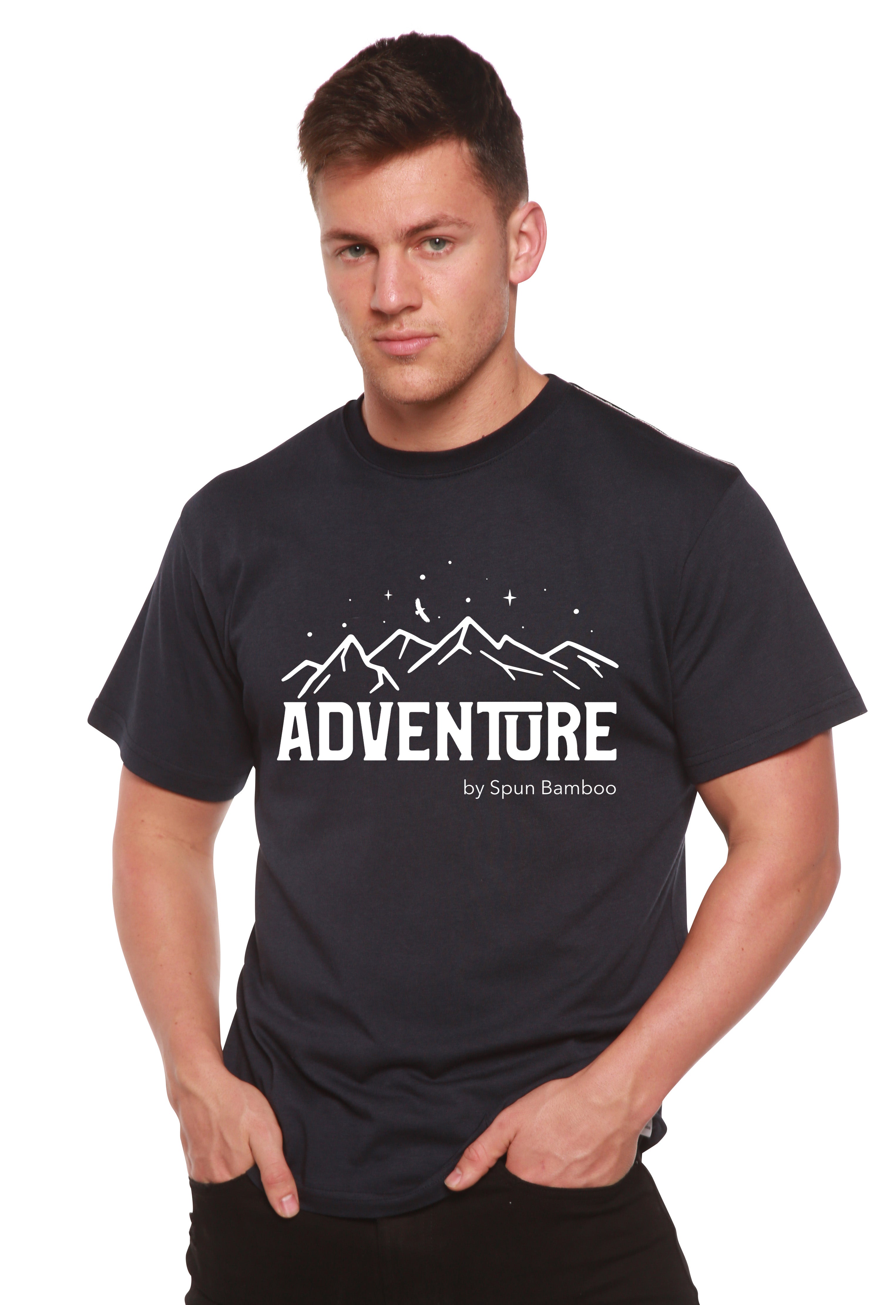 Spun Bamboo Men's Adventure Printed Bamboo Viscose & Organic Cotton T-Shirt