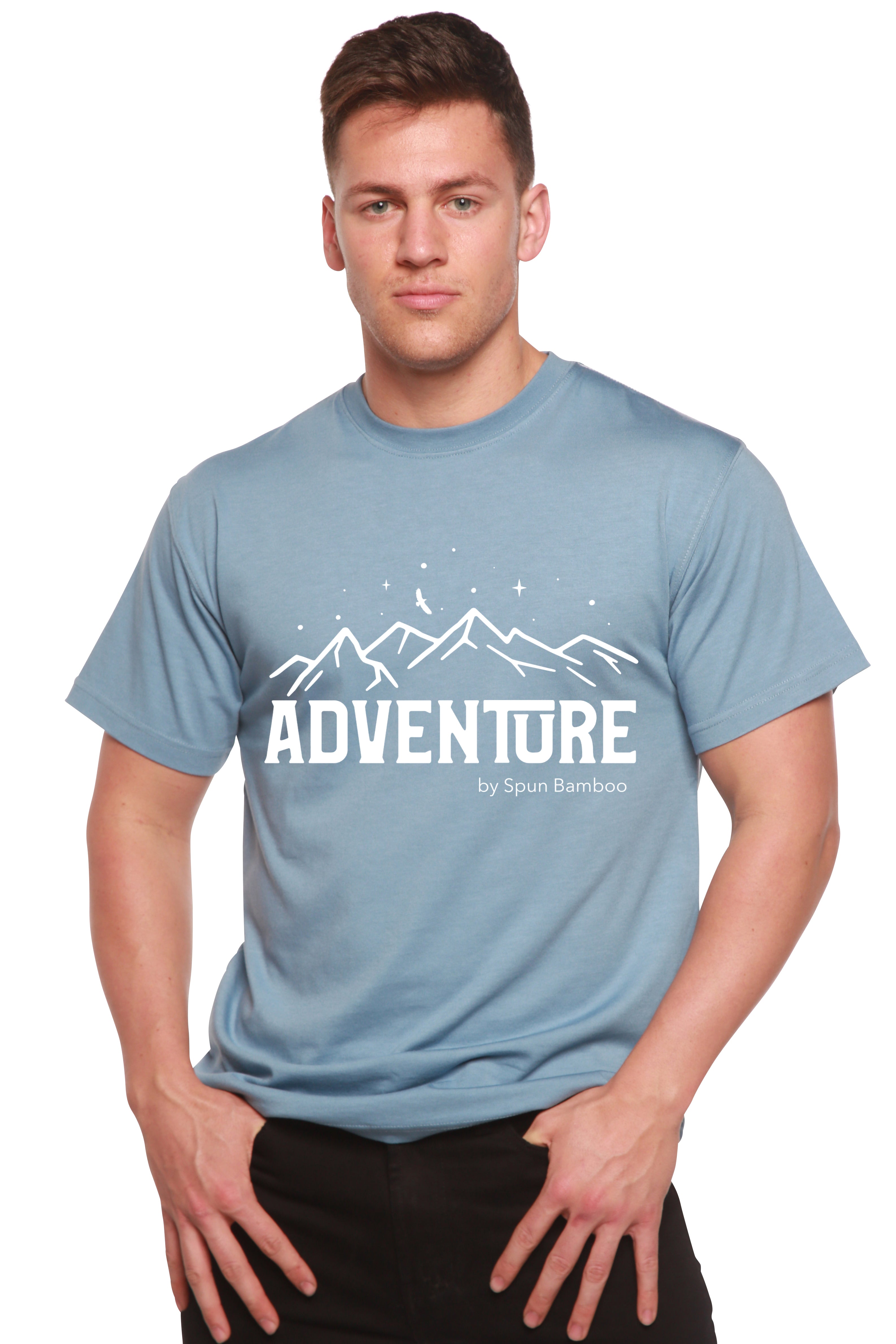 Spun Bamboo Men's Adventure Printed Bamboo Viscose & Organic Cotton T-Shirt