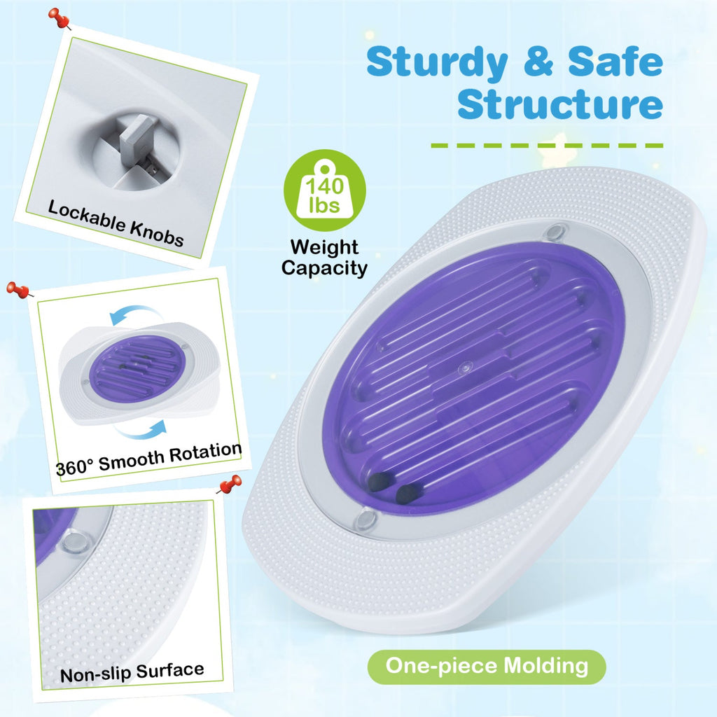 Kids Balance Board with 3 Swappable Maze Discs & 2 Ball Types