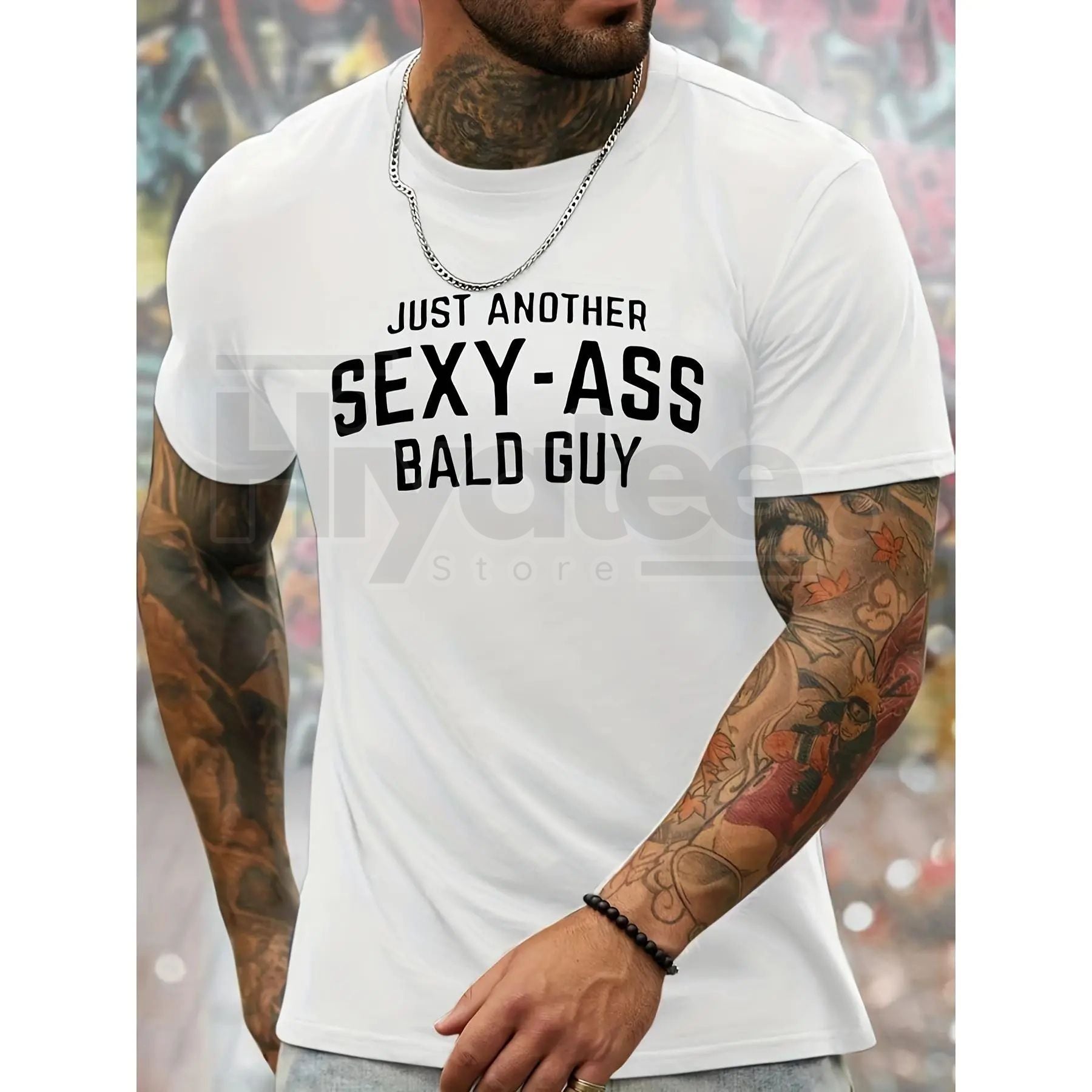 Just Another Sexy-Ass Bald Guy Men's Crew Neck T-Shirt