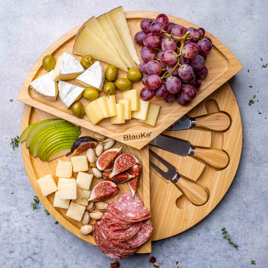 Bamboo Cheese Board & Knife Set