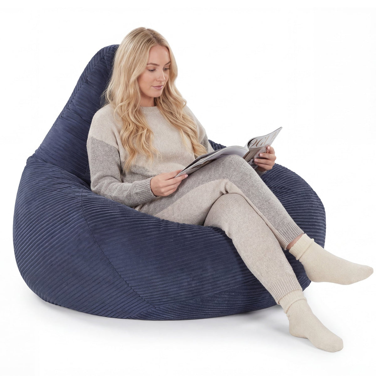 Corduroy Bean Bag Chair for Adults