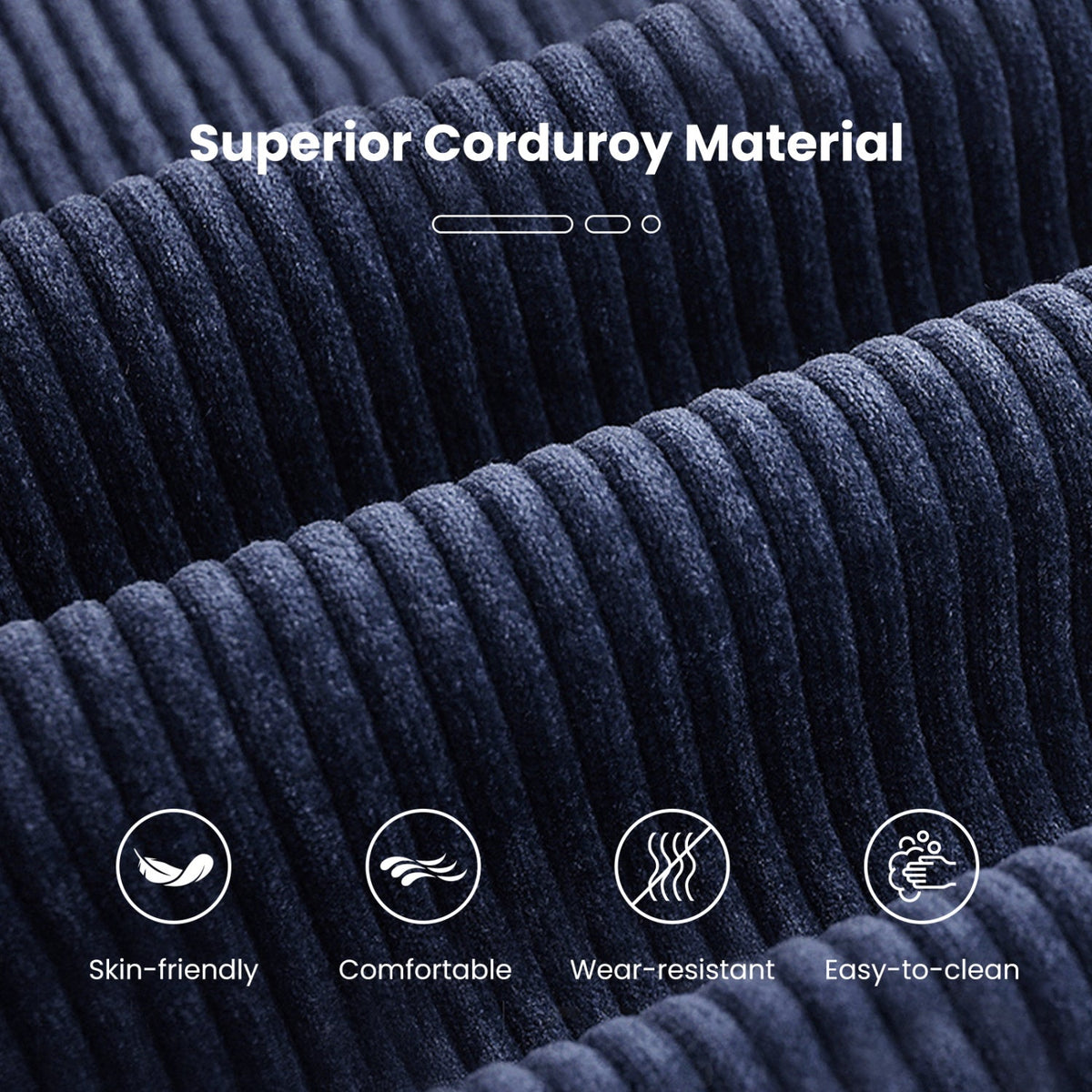 Corduroy Bean Bag Chair for Adults