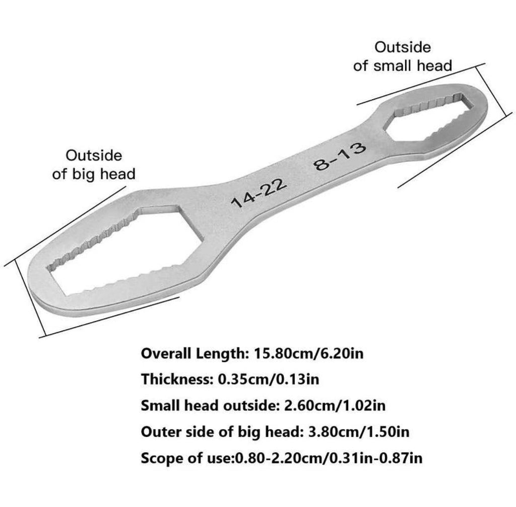 AutoGrip Self-Tightening Universal Torx Wrench | Double-Head Adjustable Spanner