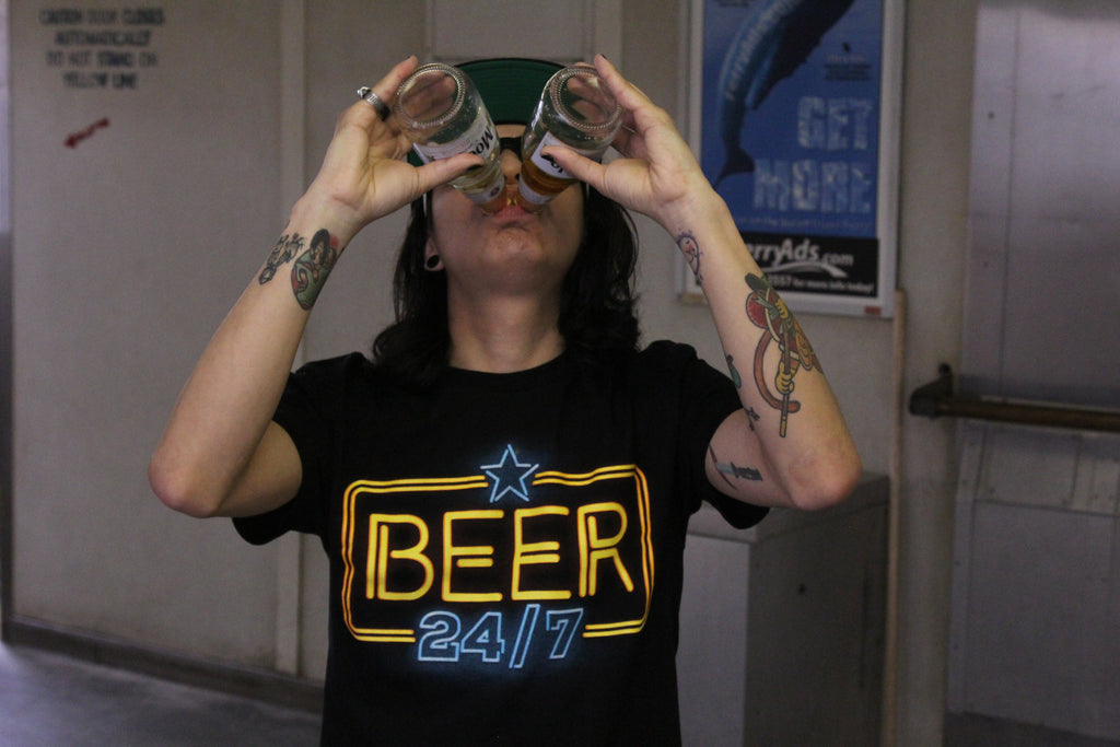 Beer 24/7 T-Shirt – Black | Richmond Hood Company