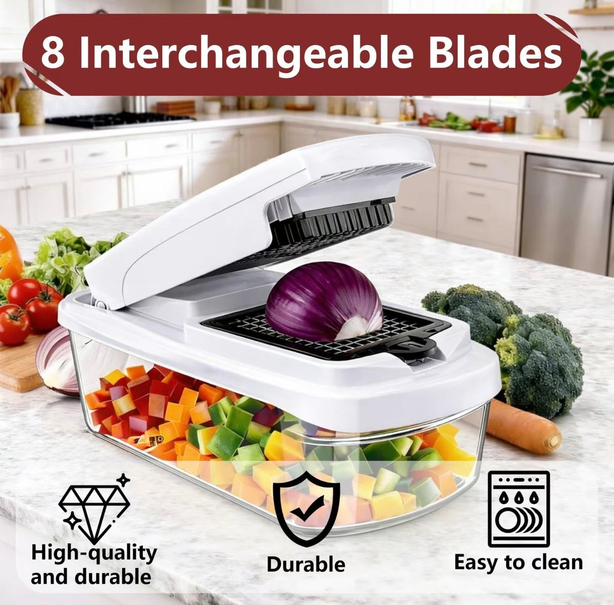 15-in-1 Vegetable Chopper & Slicer