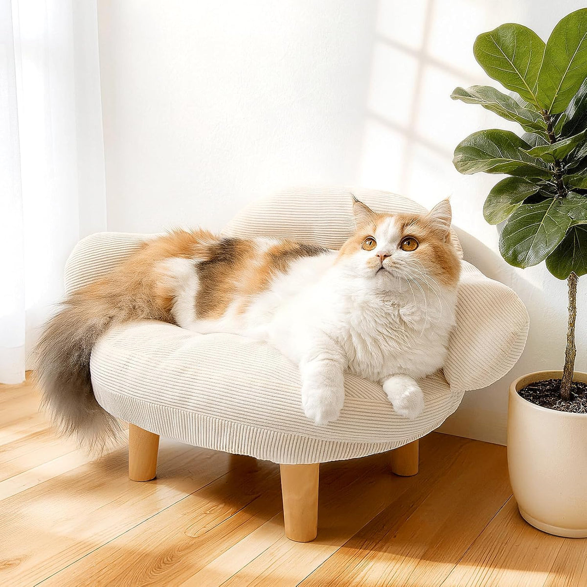 Furniture-Style Pet Sofa Bed