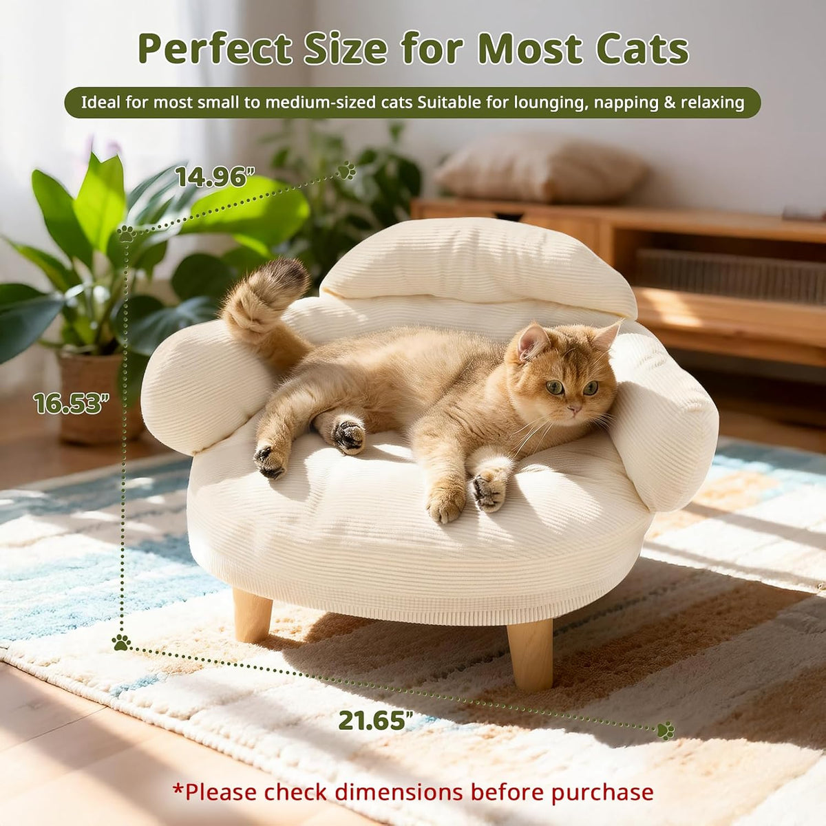 Furniture-Style Pet Sofa Bed