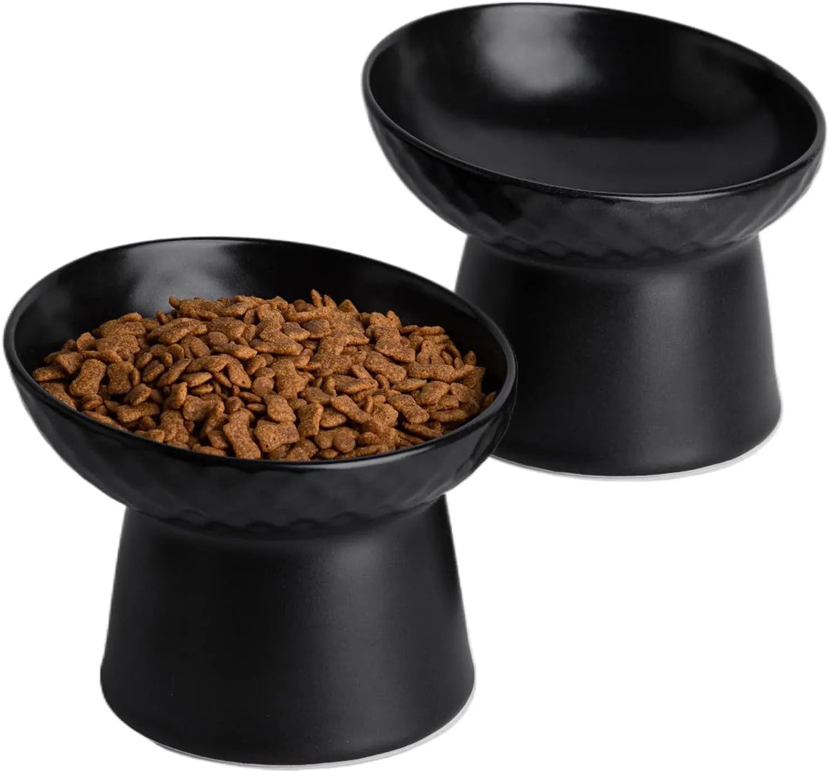Elevated Tilted Ceramic Pet Bowls