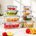 16-Piece Glass Food Storage Set