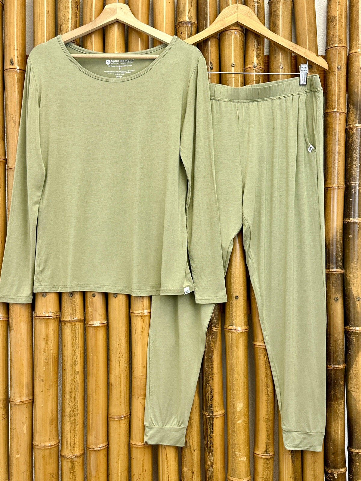 Bamboo Lounge Set - Long Sleeve T-Shirt and Jogger Pants