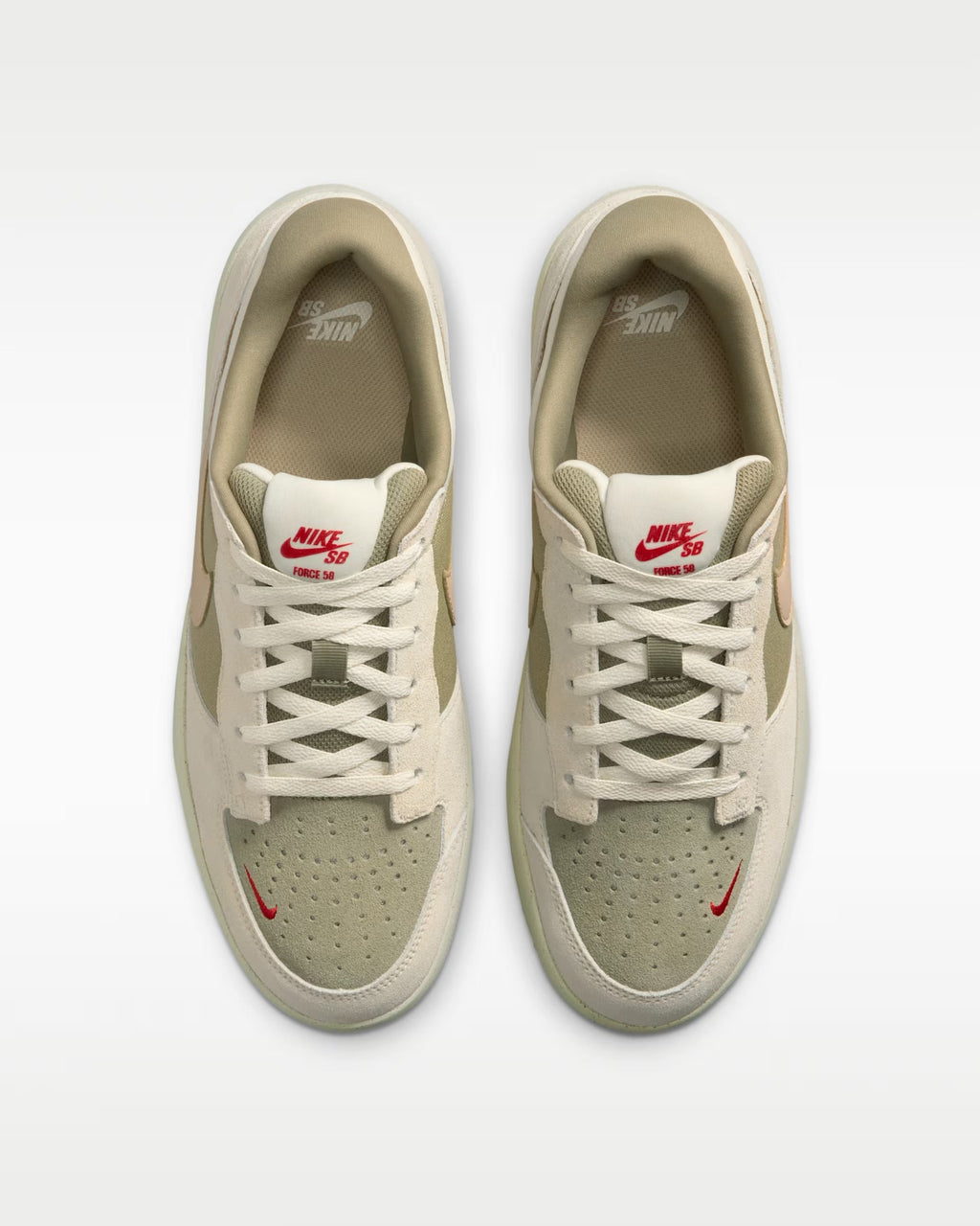 Nike SB Force 58 Skate Shoes – Coconut Milk / Neutral Olive