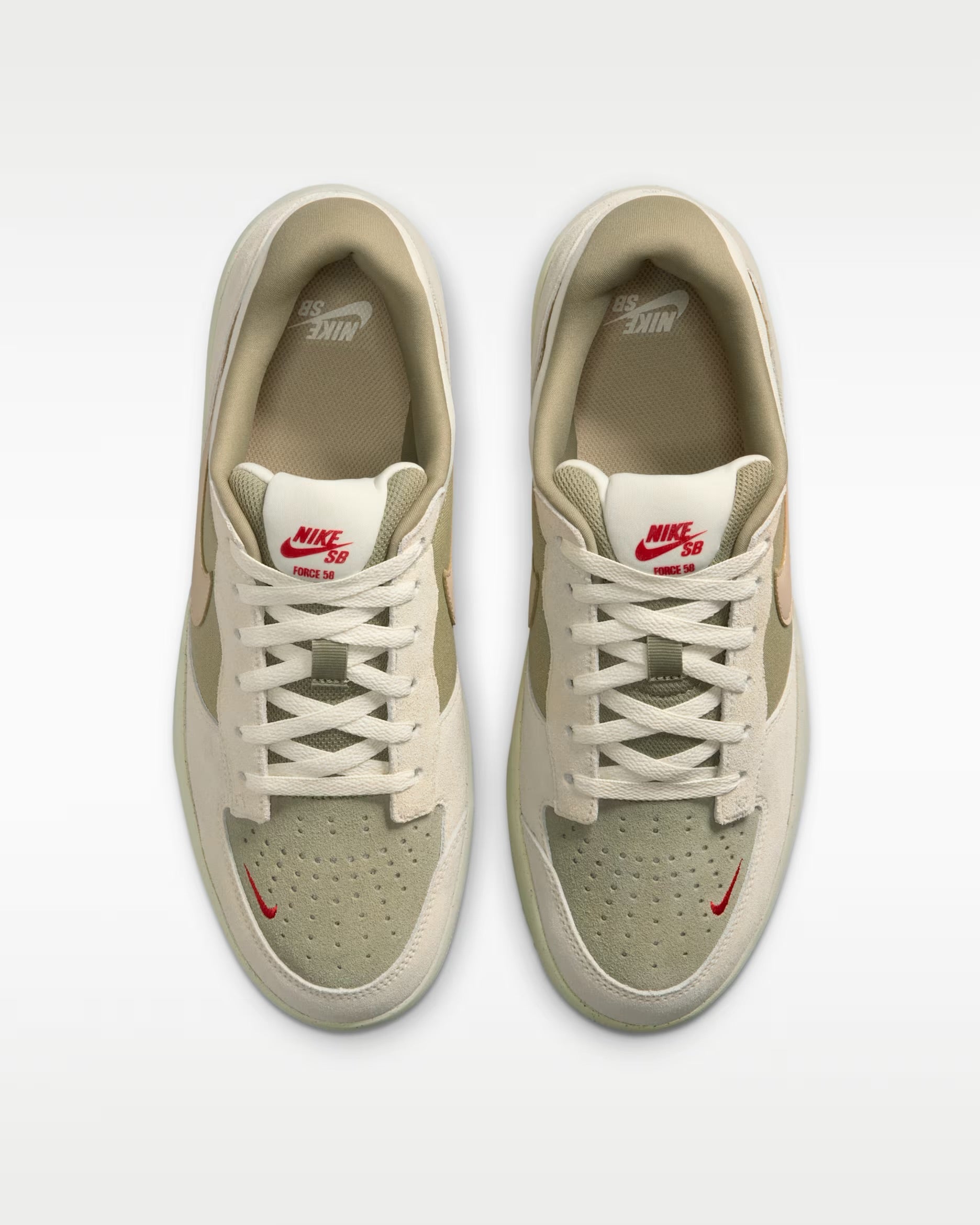 Nike SB Force 58 Skate Shoes – Coconut Milk / Neutral Olive