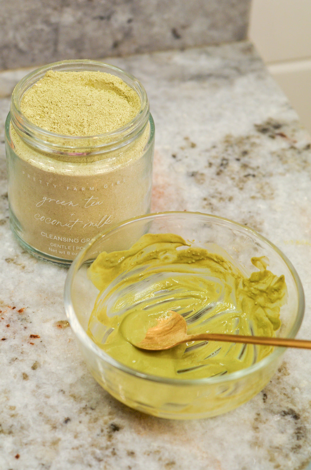 Green Tea & Coconut Milk Facial Cleansing Grains