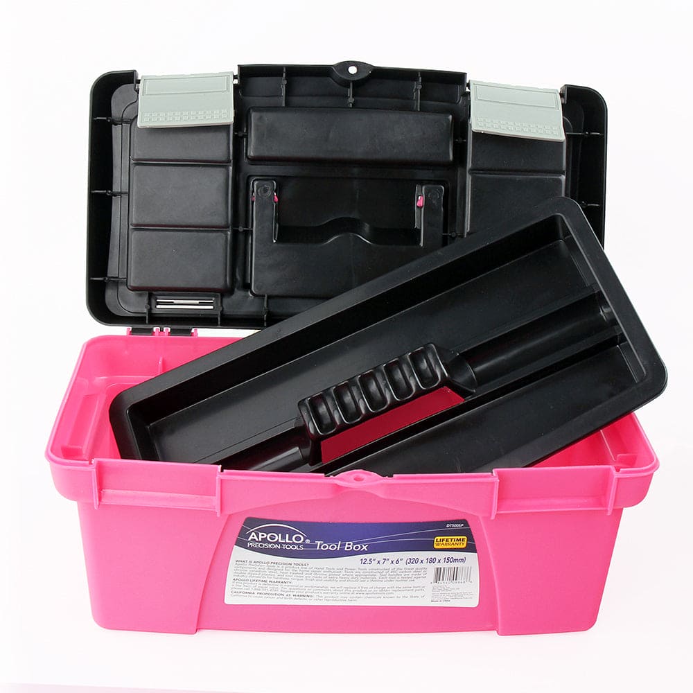 3-Piece Stackable Tool Box Set – Pink