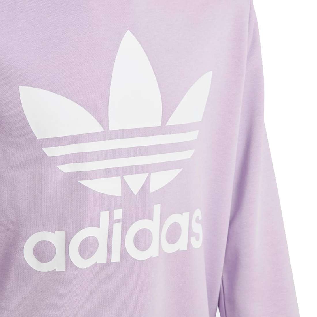 adidas Originals Kids' Trefoil Crew Sweatshirt - Purple Glow / White (DV2890)