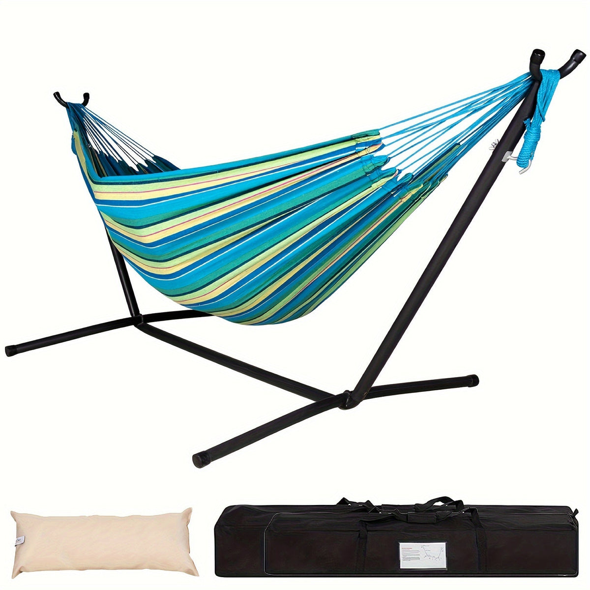 Heavy-Duty Double Hammock with Stand