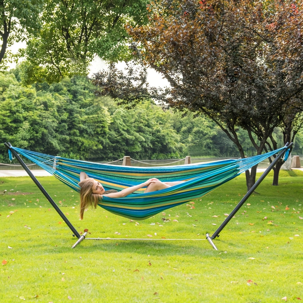 Heavy-Duty Double Hammock with Stand