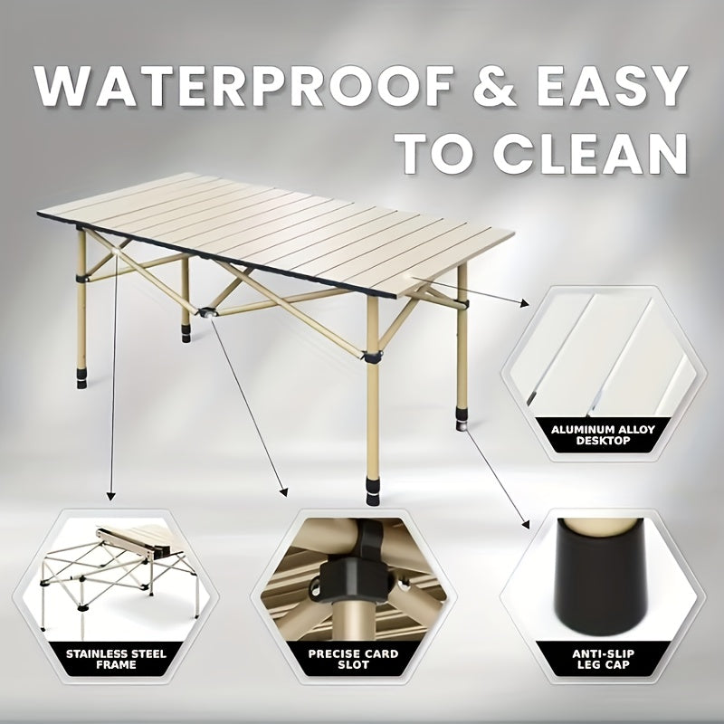 Portable Foldable Camping Table for 4–6 People