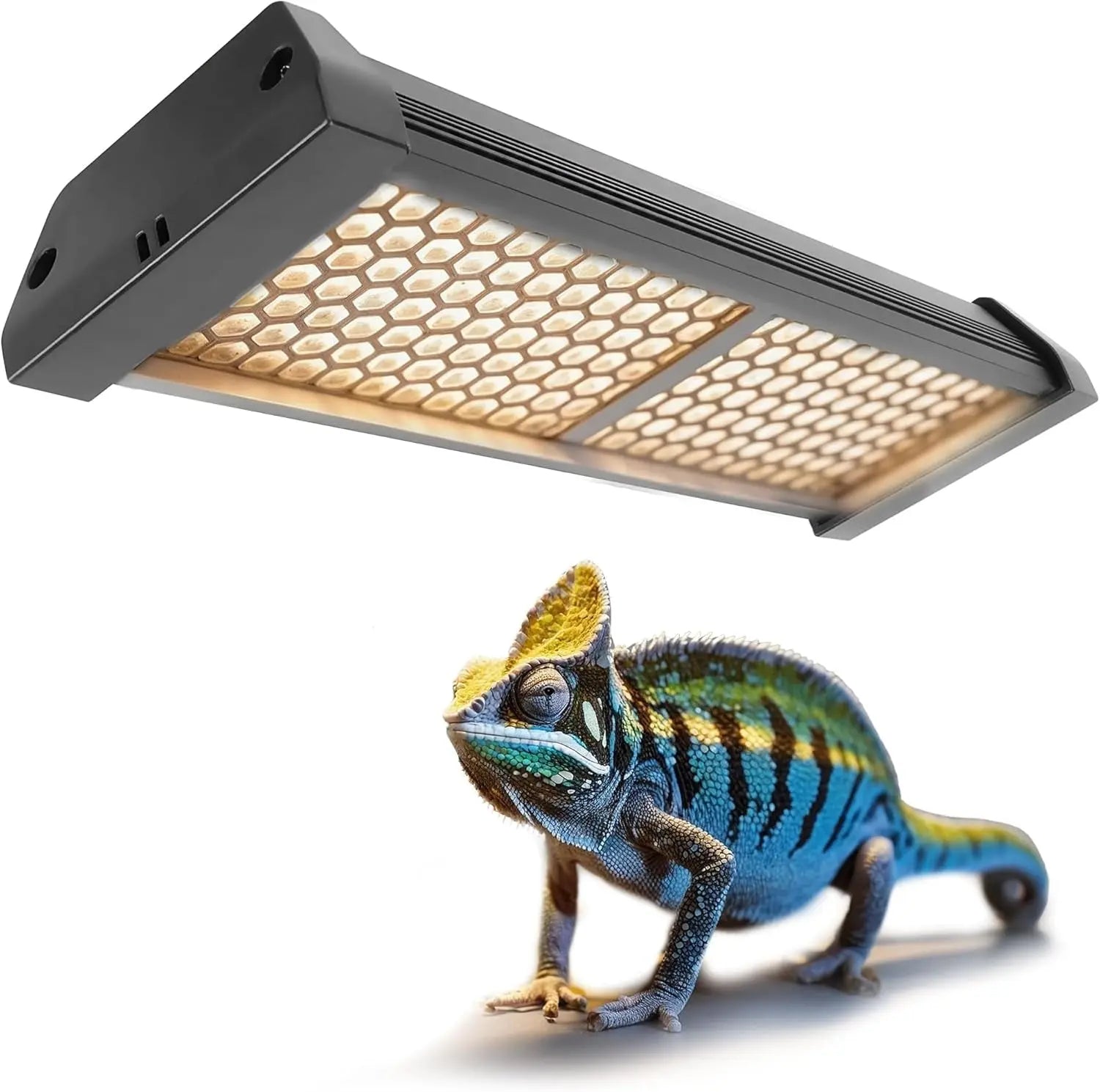 Dimmable LED Reptile UVB Lamp – 12W, 8000-Hour UVB Module | 4 Brightness Levels & Auto Timer | 5", 8" & 12" Sizes