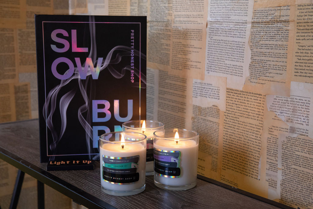 Slow Burn Book Candle Collection – 3 Soy Candles