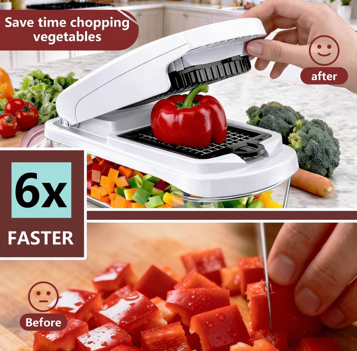 15-in-1 Vegetable Chopper & Slicer