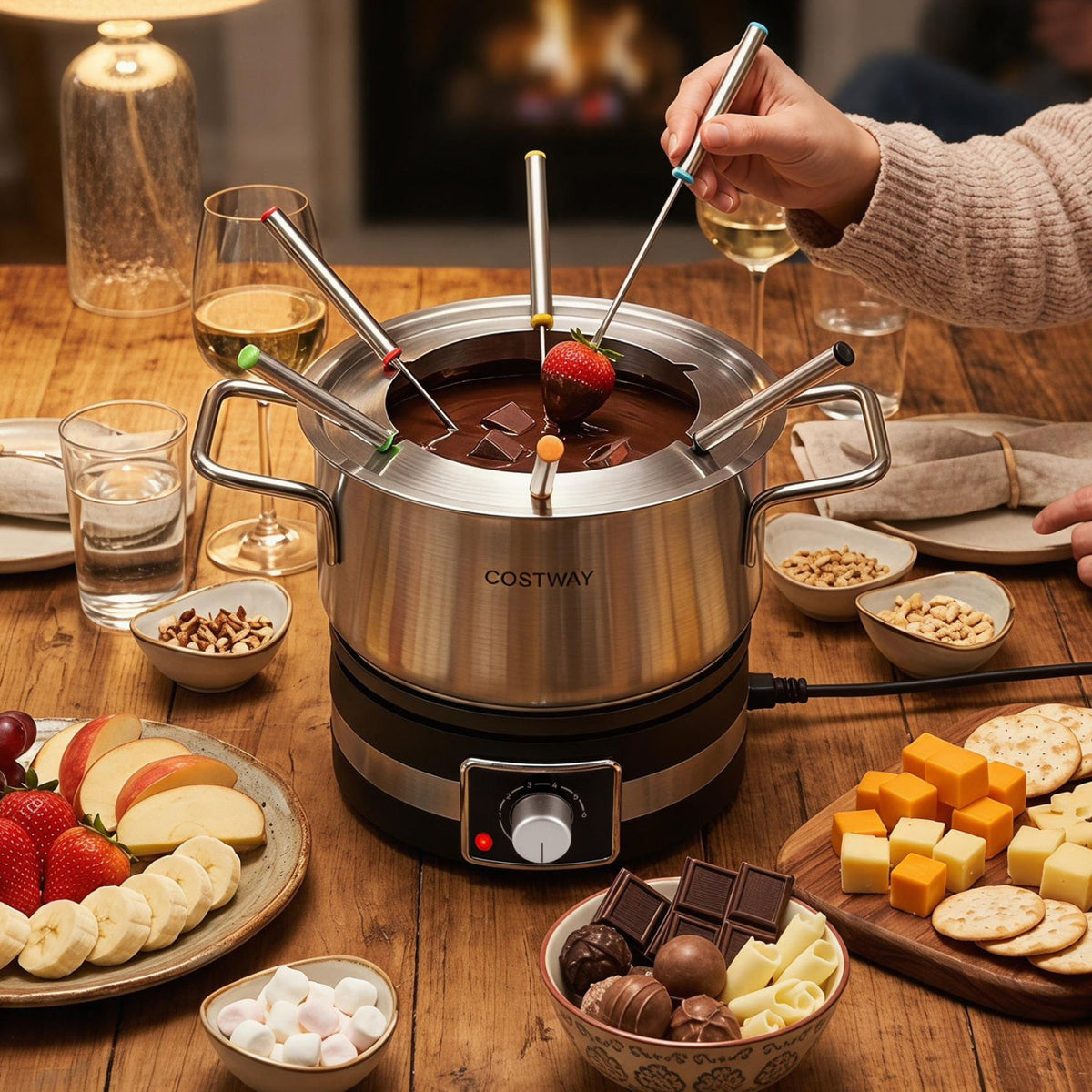 Electric Fondue Pot Set
