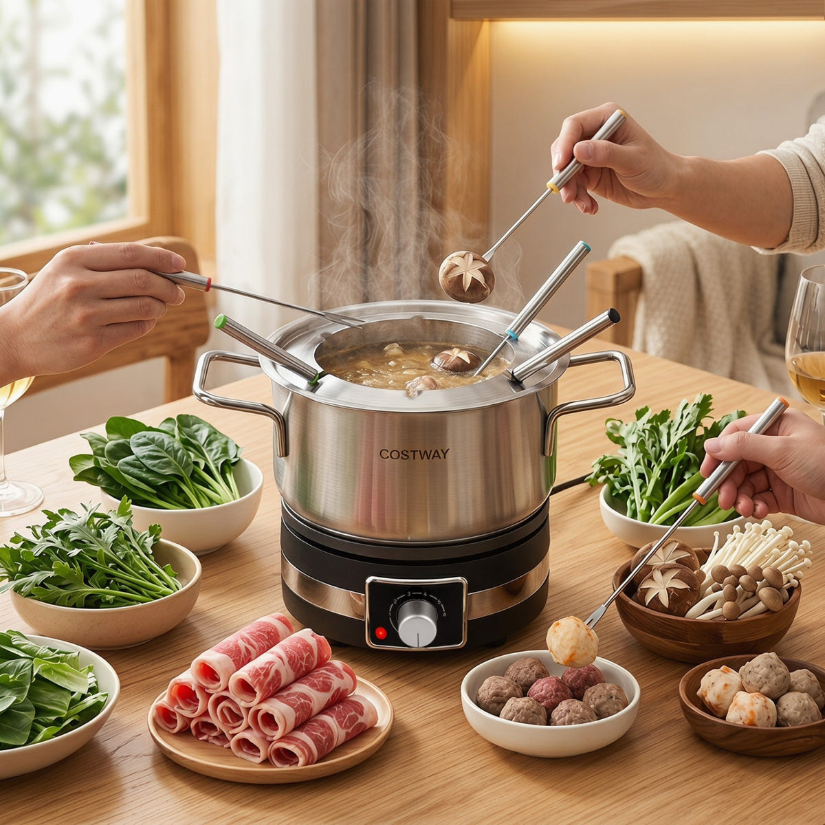 Electric Fondue Pot Set