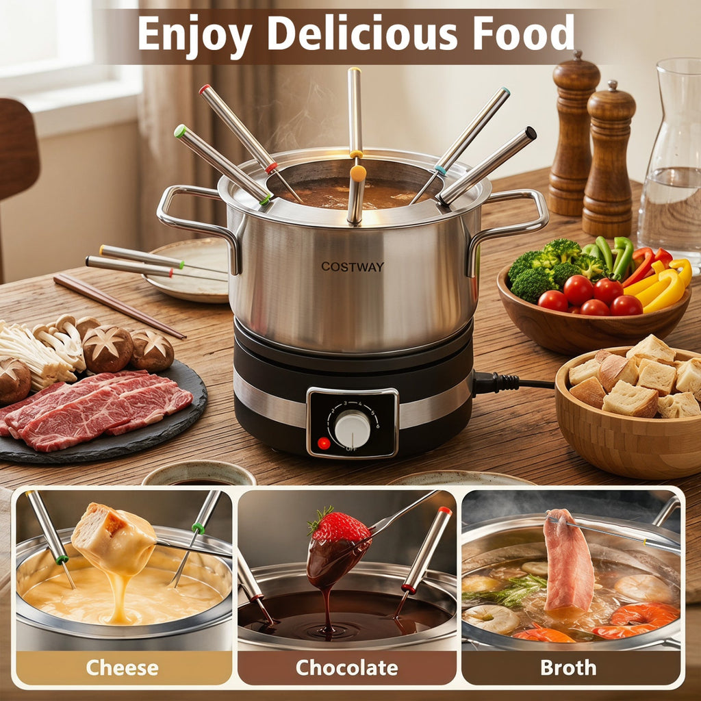Electric Fondue Pot Set