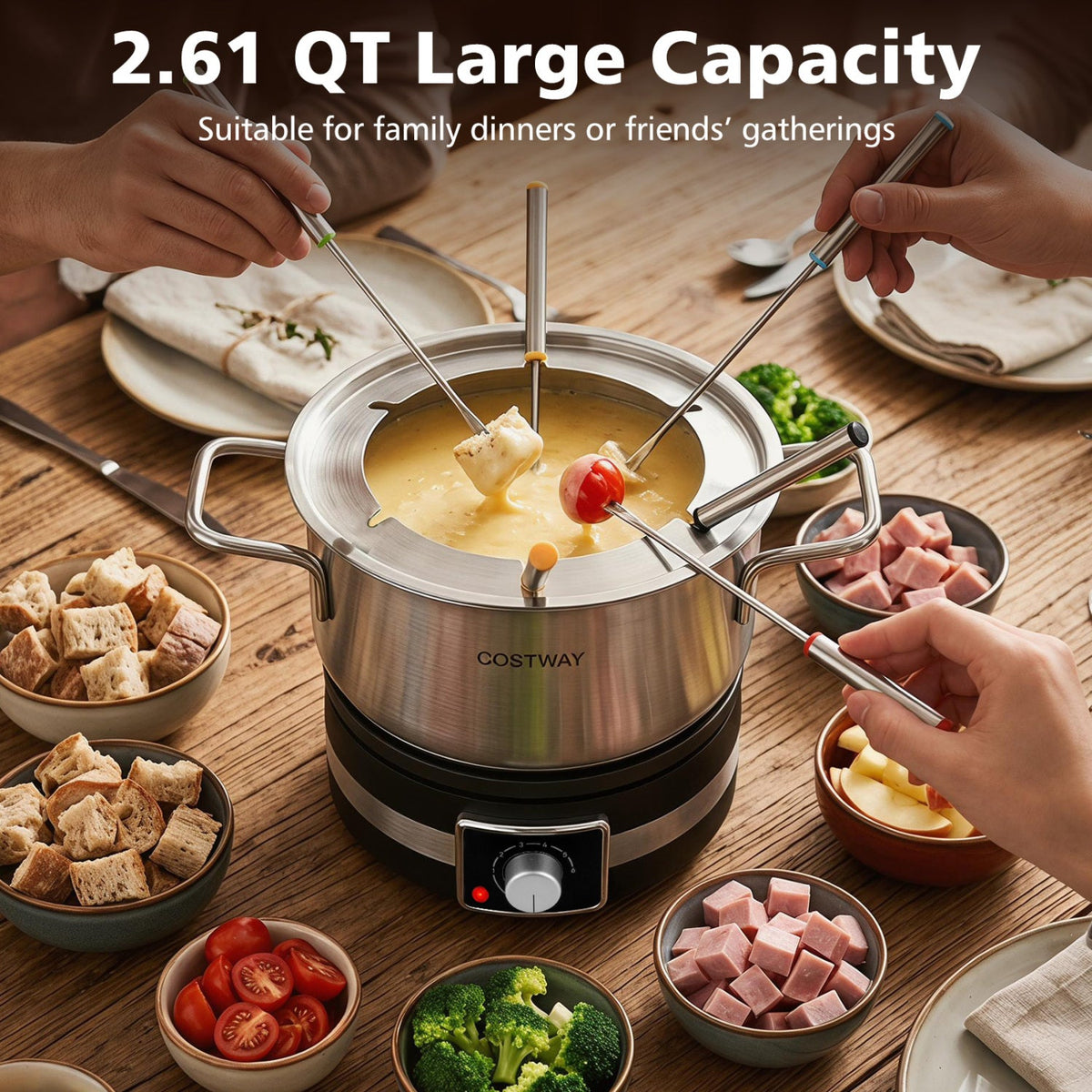 Electric Fondue Pot Set