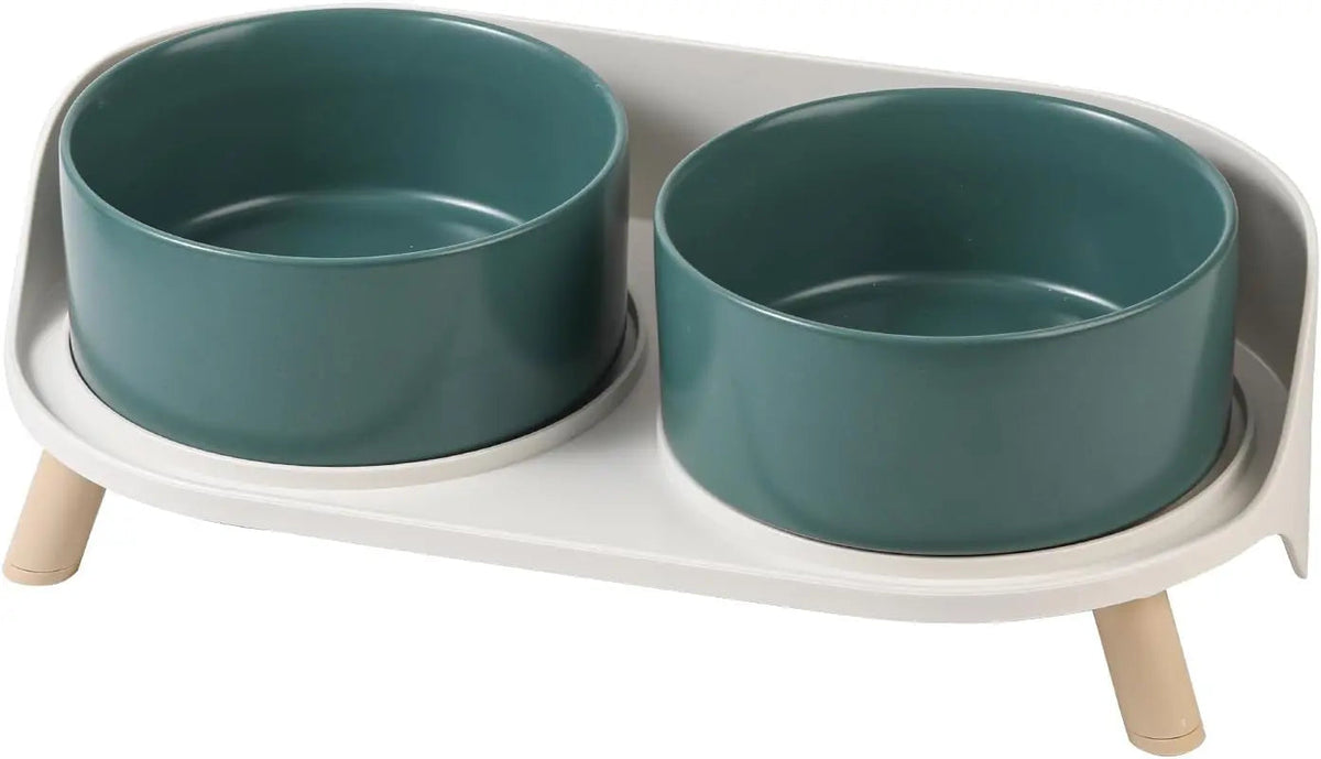 Elevated Ceramic Pet Bowl Set