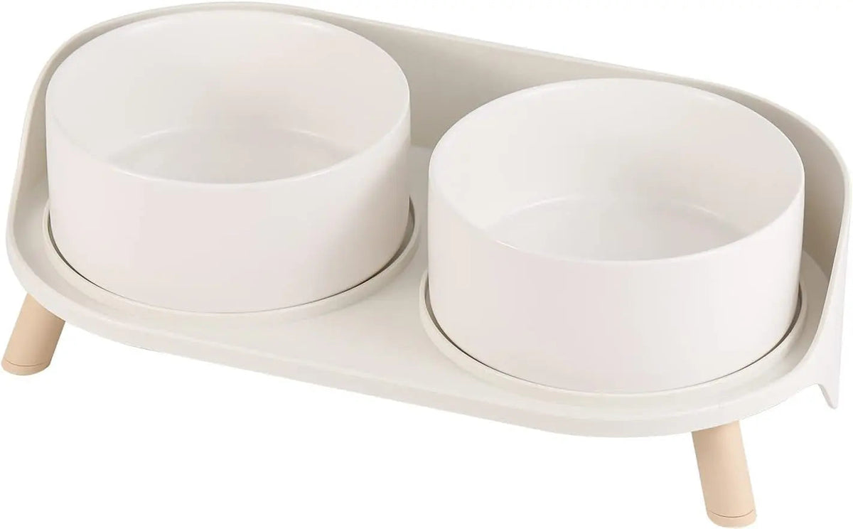 Elevated Ceramic Pet Bowl Set