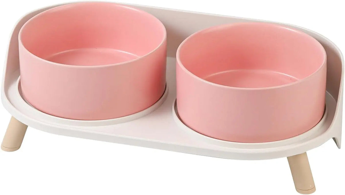 Elevated Ceramic Pet Bowl Set