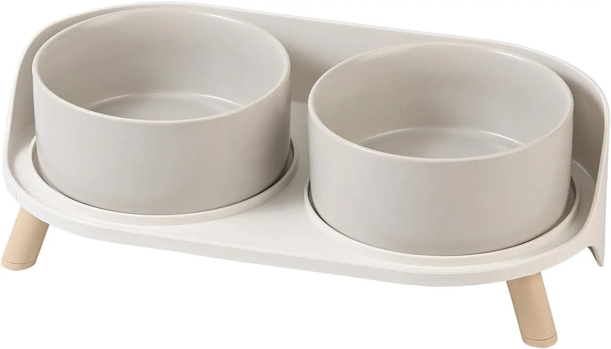 Elevated Ceramic Pet Bowl Set