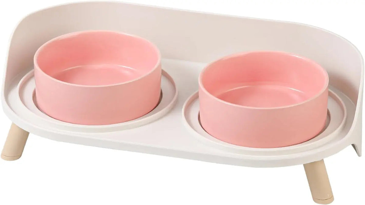 Elevated Ceramic Pet Bowl Set