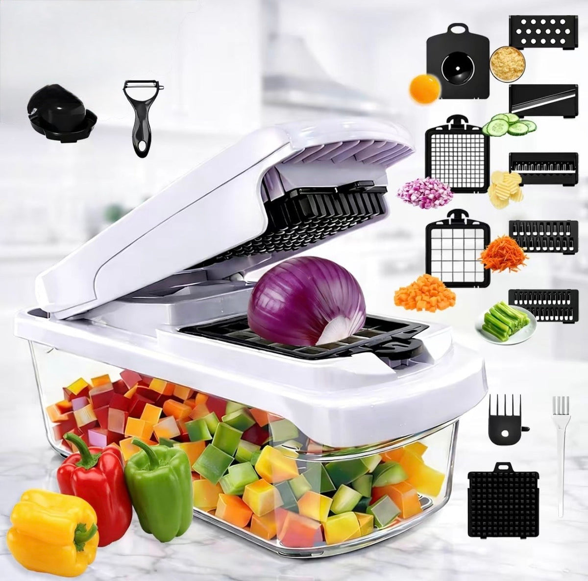 15-in-1 Vegetable Chopper & Slicer
