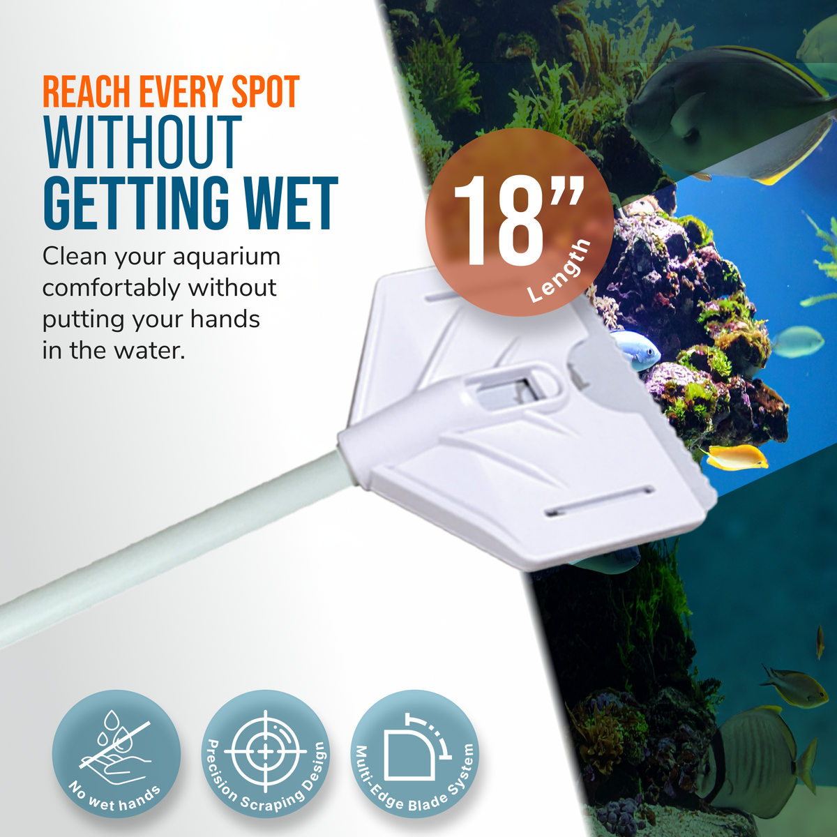 Flipper Platinum Aquarium Algae Scraper