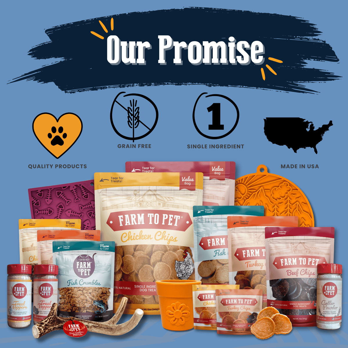 Farm to Pet Premios Para Perros Fiesta Pack