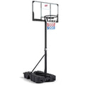 Foldable Basketball Hoop 7.54–10 ft Stepless Adjustable with PC Backboard