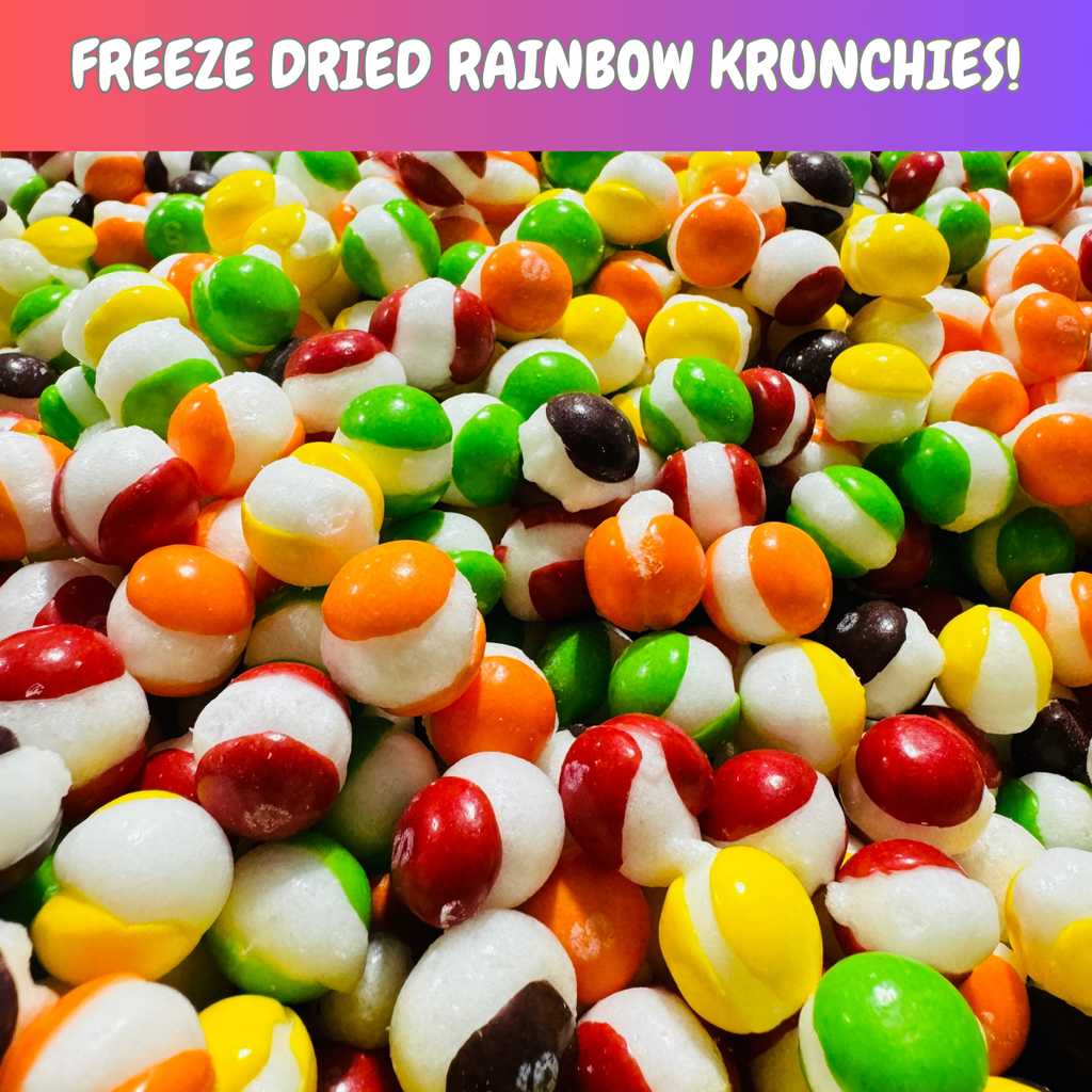 Freeze-Dried Rainbow Krunchies – Crunchy Candy Bites