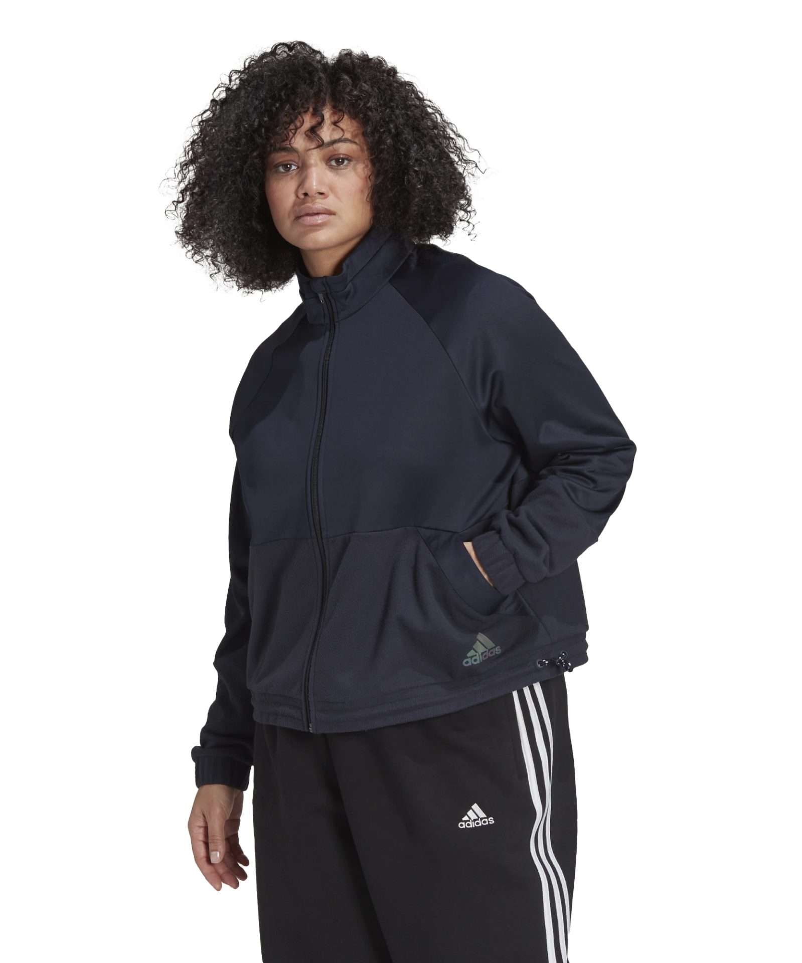 Adidas Women's x Zoe Saldana Primegreen Tricot Track Jacket (Plus Size) – Legend Ink