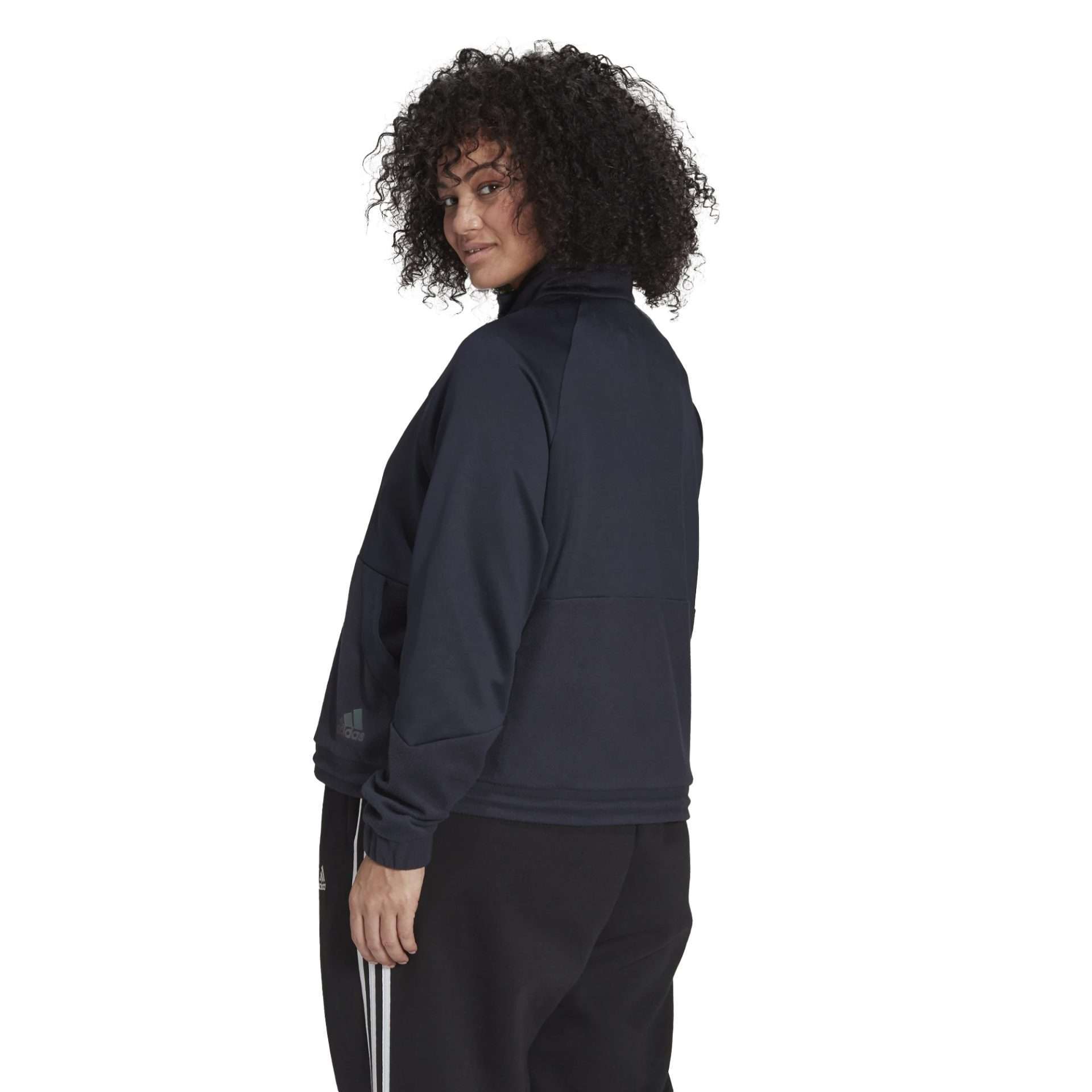 Adidas Women's x Zoe Saldana Primegreen Tricot Track Jacket (Plus Size) – Legend Ink
