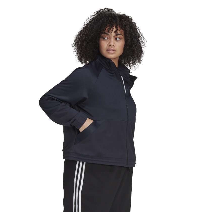 Adidas Women's x Zoe Saldana Primegreen Tricot Track Jacket (Plus Size) – Legend Ink