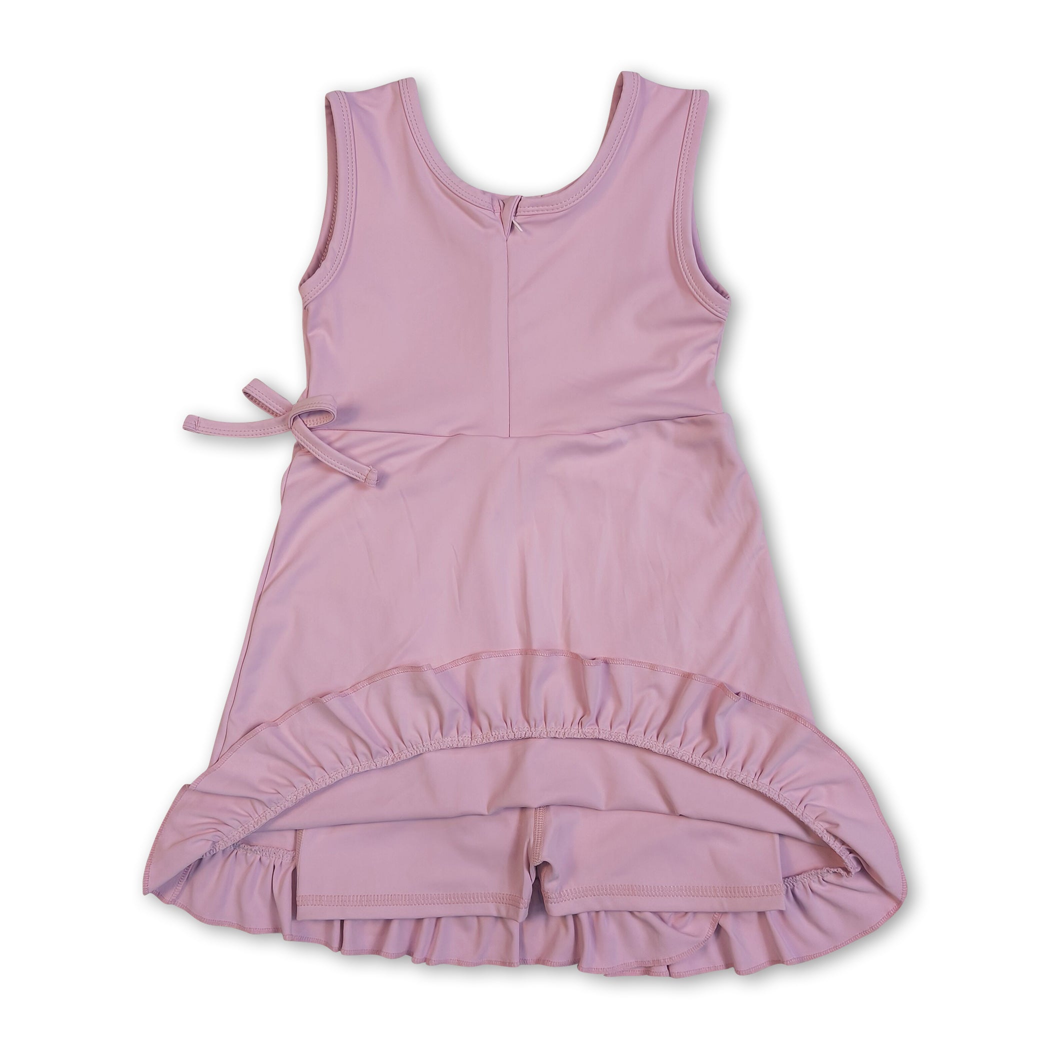 Mini Rodeo Girls Sleeveless Ruffle Summer Athletic Dress