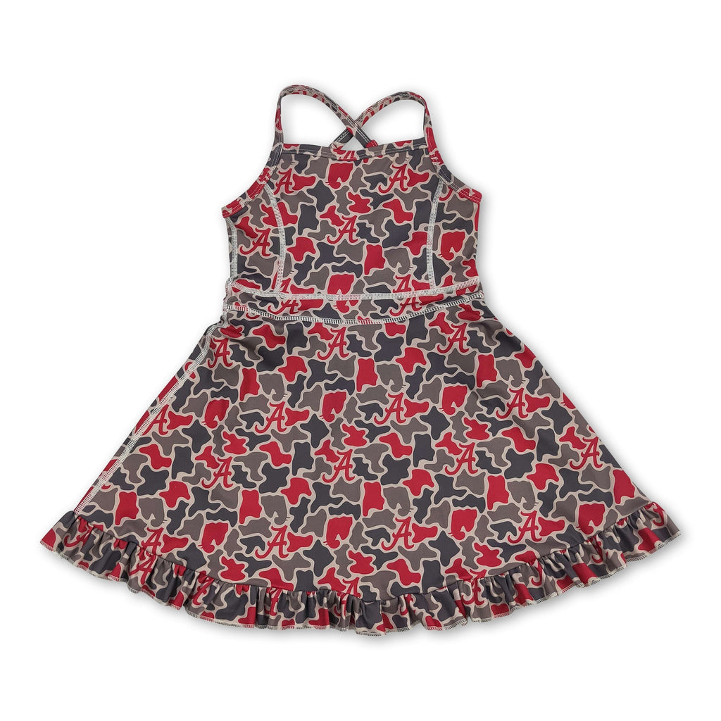 Sleeveless Camo Athletic Dress