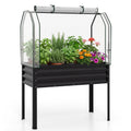 Galvanized Raised Garden Bed with Greenhouse Cover