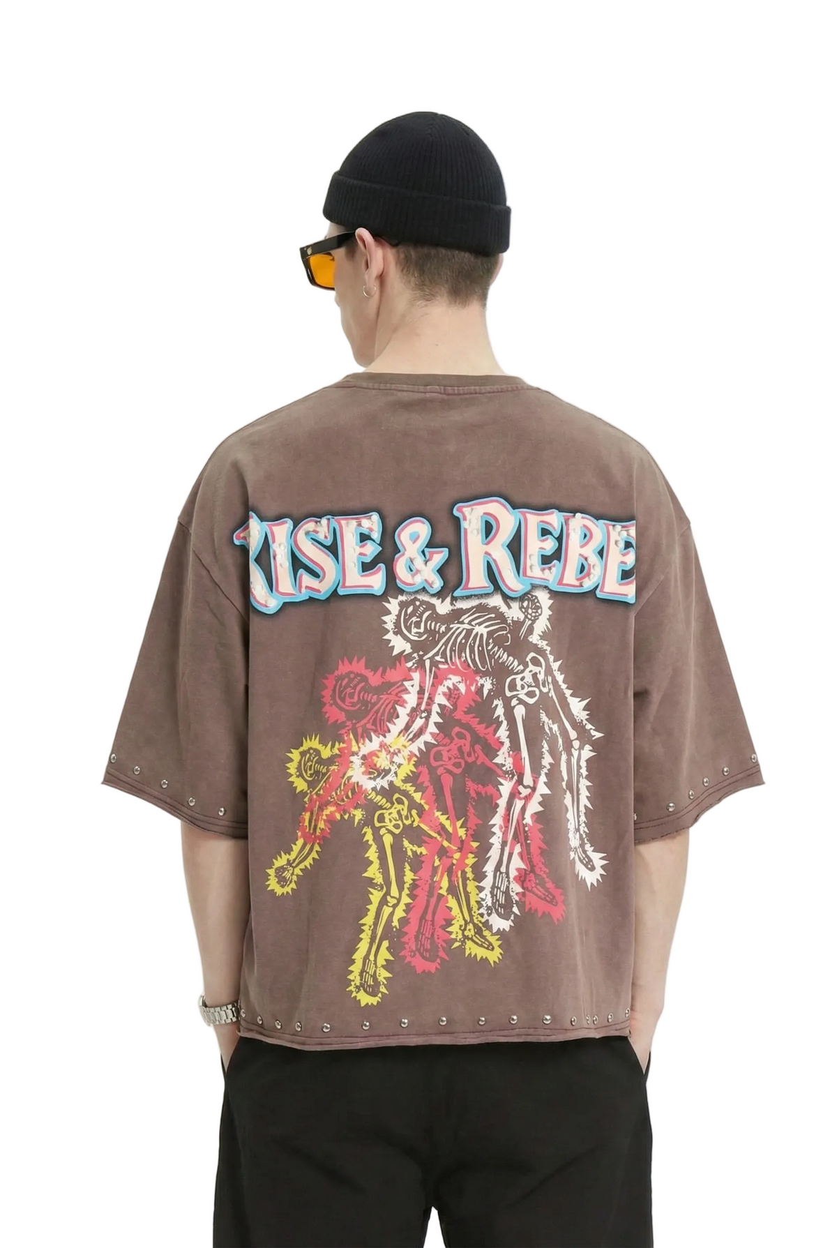 CENSIUS Elevated Rise & Rebel Washed Graphic Tee