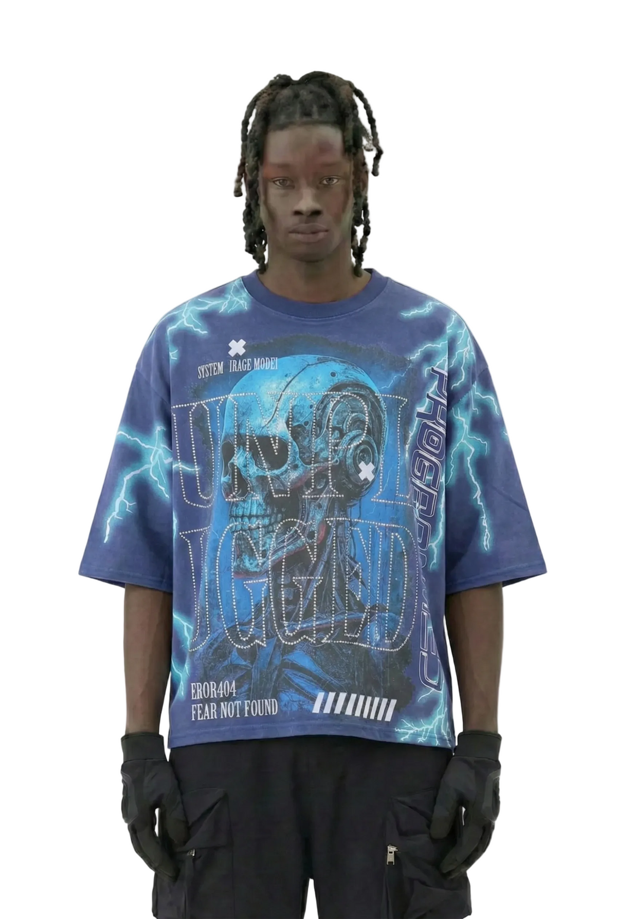 Basalt Washed S/N Jersey 3/4 Sleeve Crop Tee