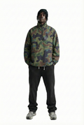 Danish Camo Nylon Half-Zip Pullover Jacket
